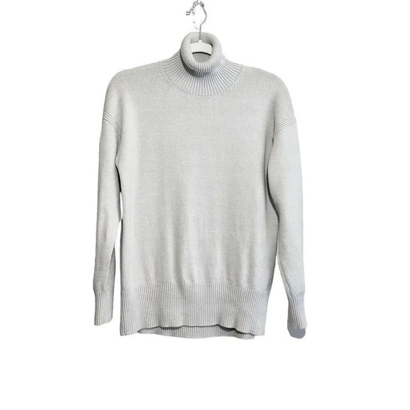 Nordstrom Merino Wool Blend Turtleneck Long Sleeve Sweater S Blue Gray - Picture 1 of 5